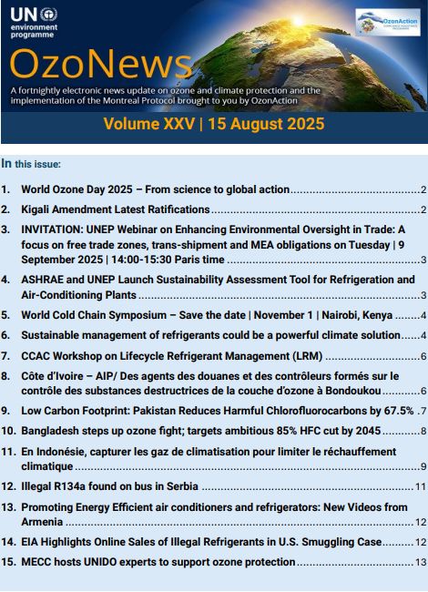 OzoNews Volume XXV, 15 Aug_2025