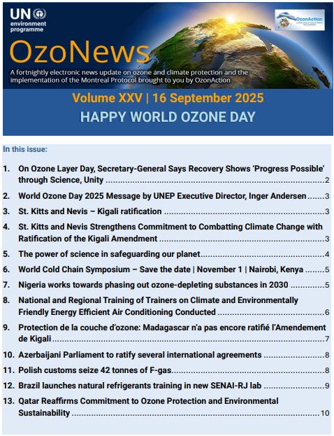 OzoNews Volume XXV, 16Sep_2025