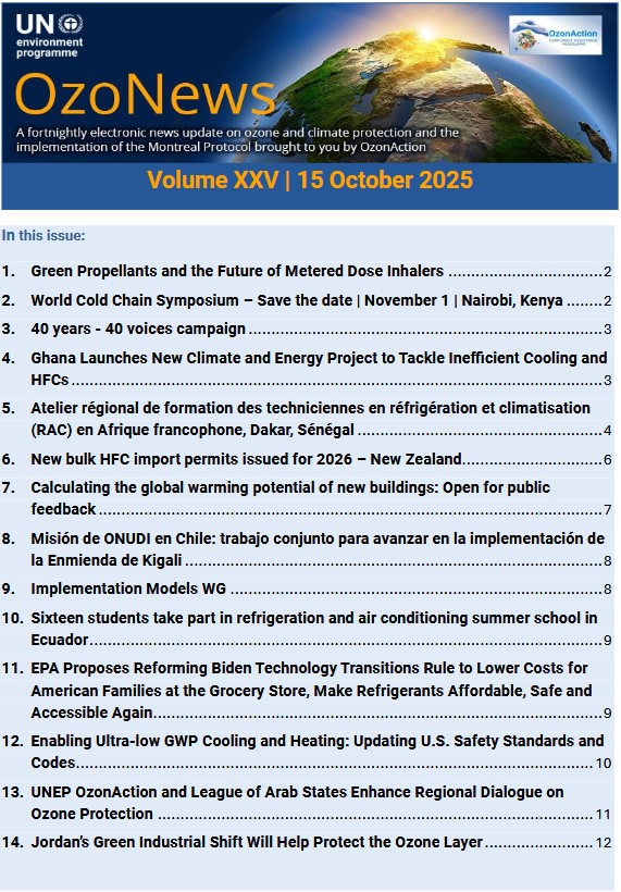 OzoNews Volume XXV, 15 Oct_2025