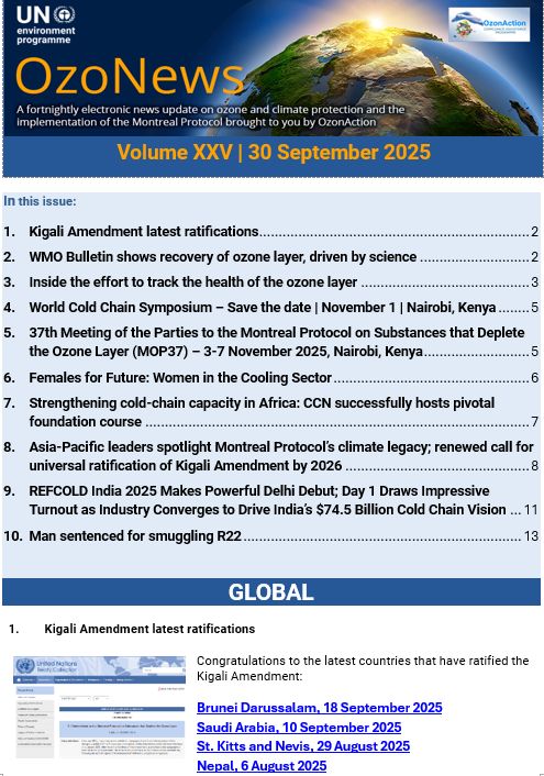 OzoNews Volume XXV, 30Sep_2025
