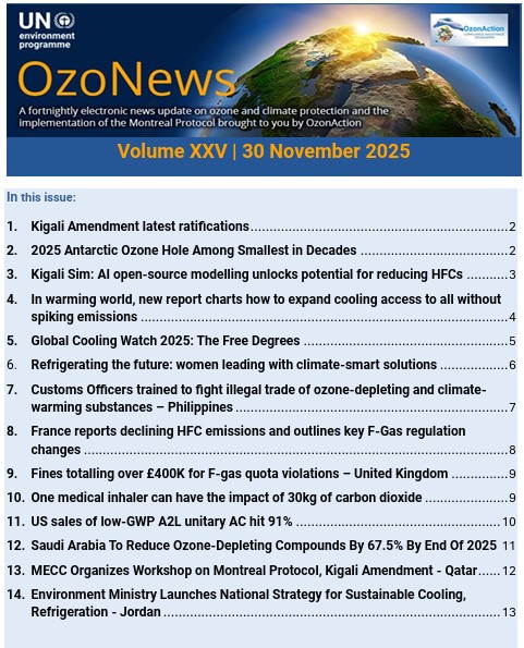 OzoNews Volume XXV, 30 Nov_2025