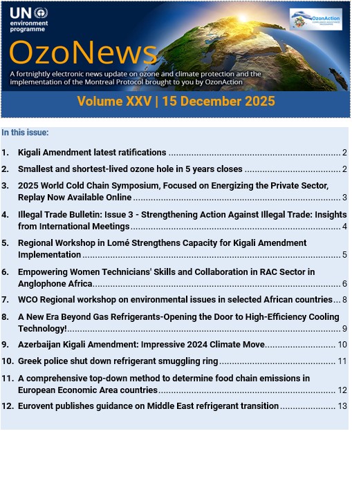 OzoNews Volume XXV, 15 Dec_2025