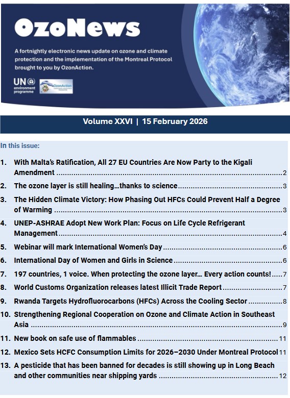 OzoNews Volume XXVI, 28 February 2026