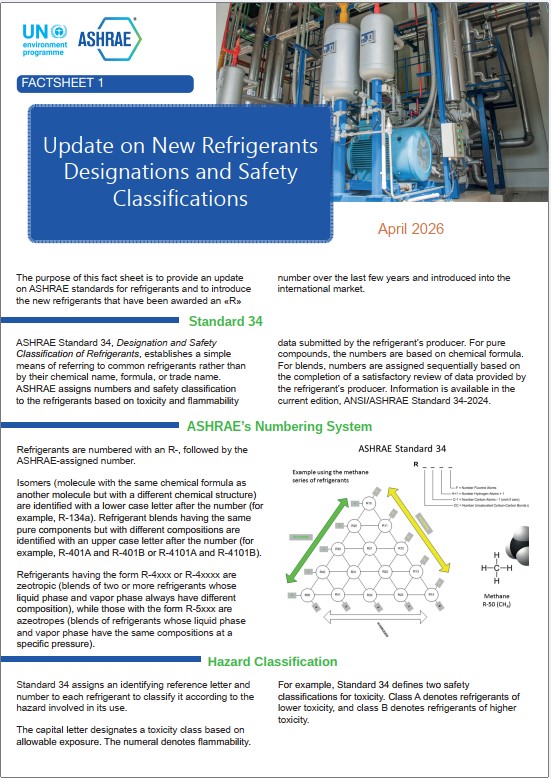 Update on New Refrigerants - 2026