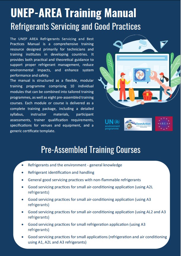 UNEP-AREA Training Manual: Refrigerants Servicing and Good Practices