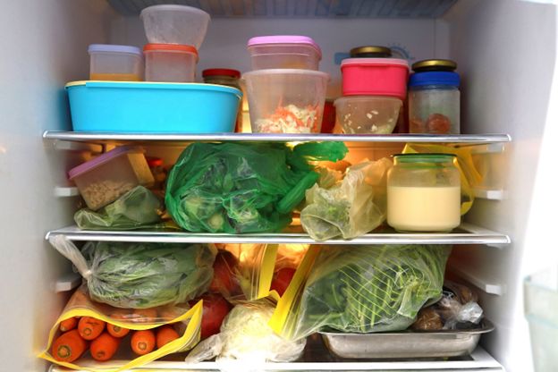 Food in Fridge - Stock image