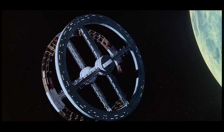 The space station from 2001: A Space Odyssey