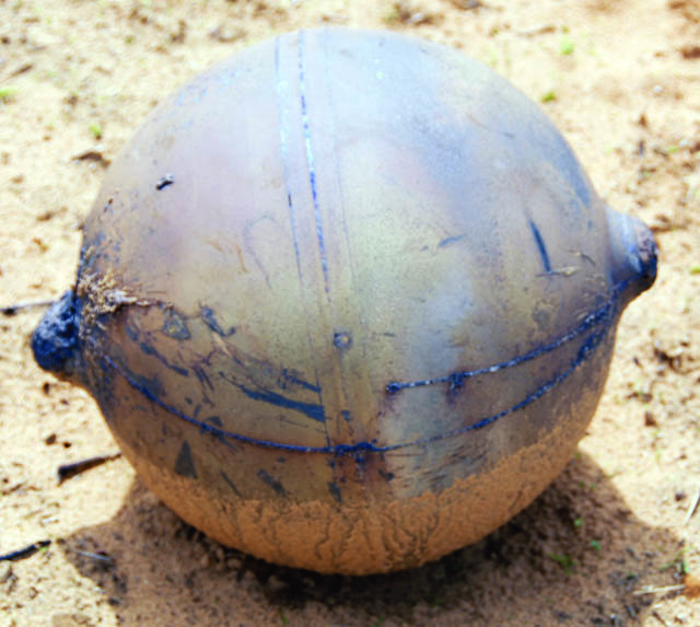 Mystery sphere found in Namibia