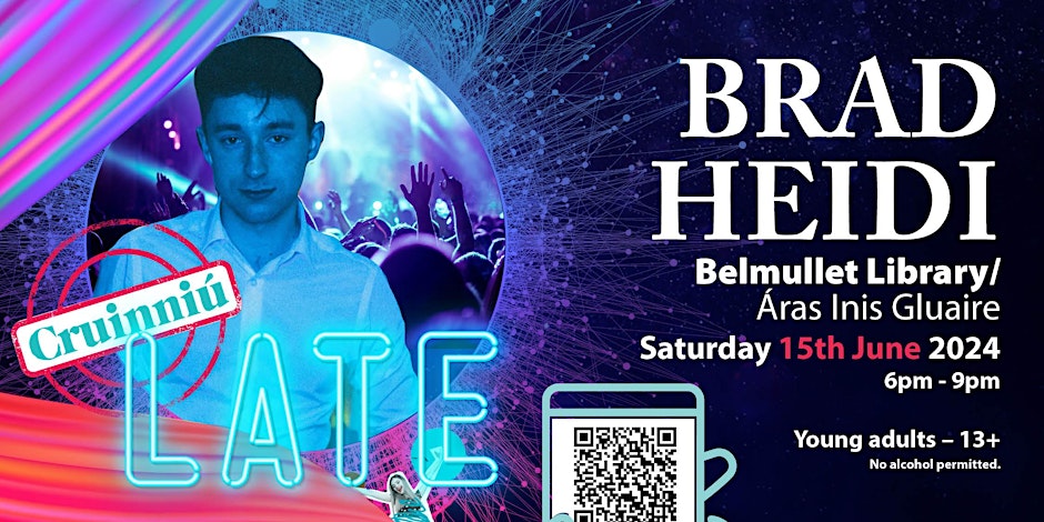 Brad Heidi in Belmullet Library Áras Inis Gluaire