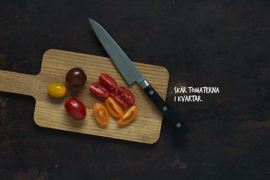 Recept: Snabb pasta med körsbärstomater och basilika | Frk. Kräsen