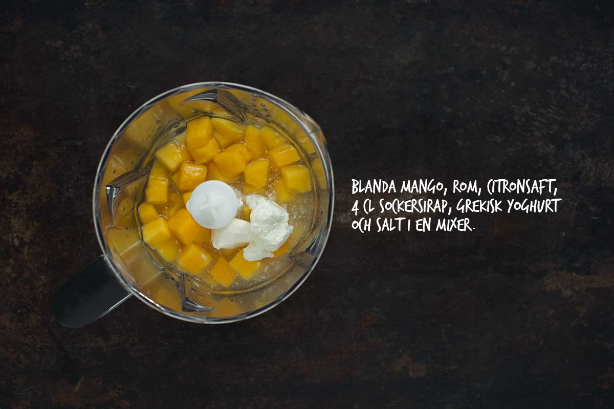Recept: Frozen mango lassi med rom I Frk. Kräsen