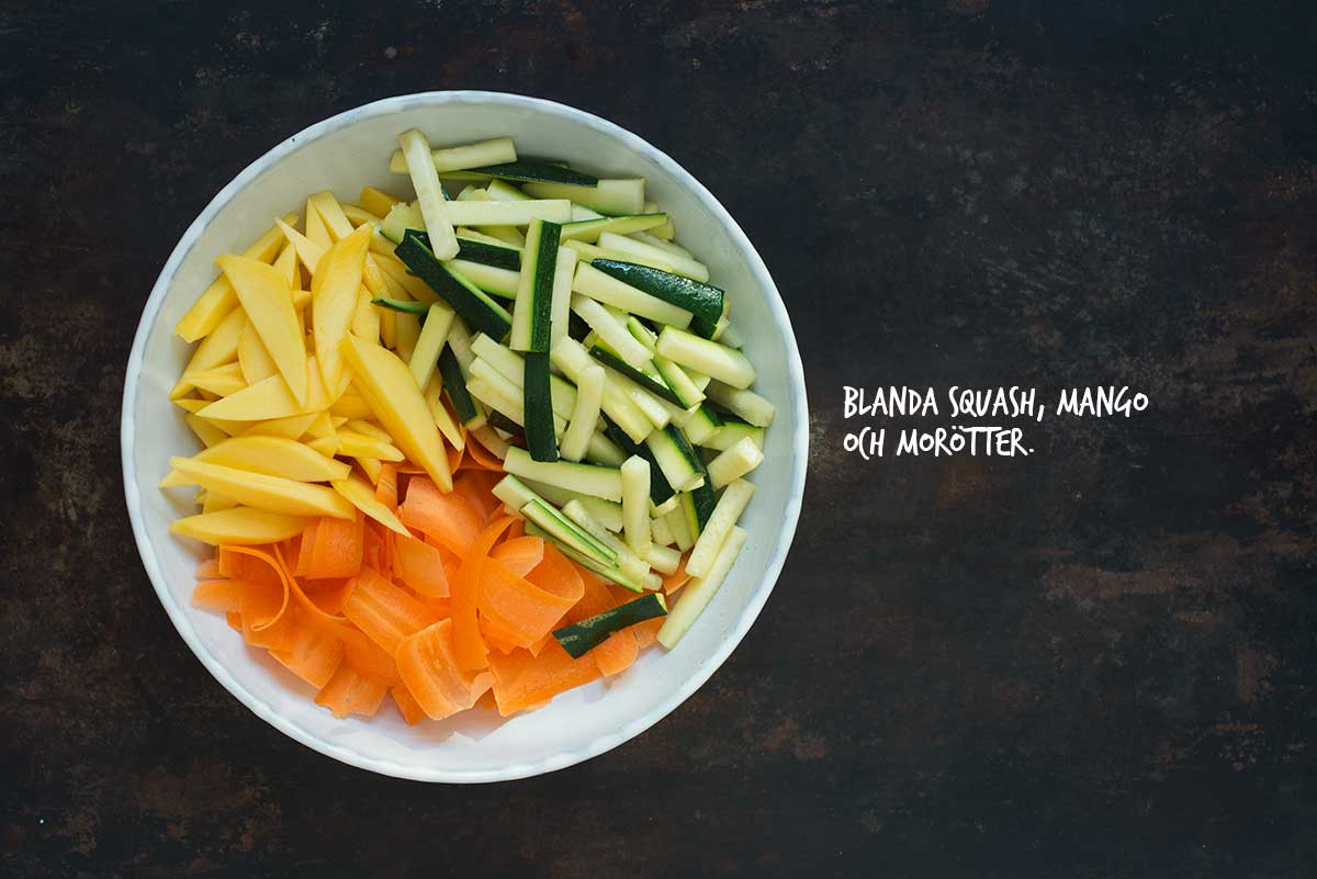 Recept: Sallad med squash och mango | Frk. Kräsen