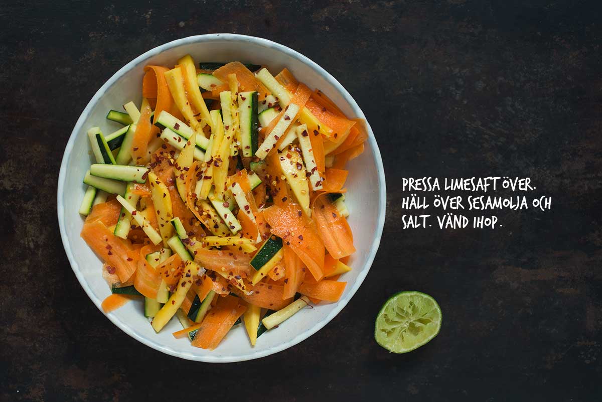 Recept: Sallad med squash och mango | Frk. Kräsen
