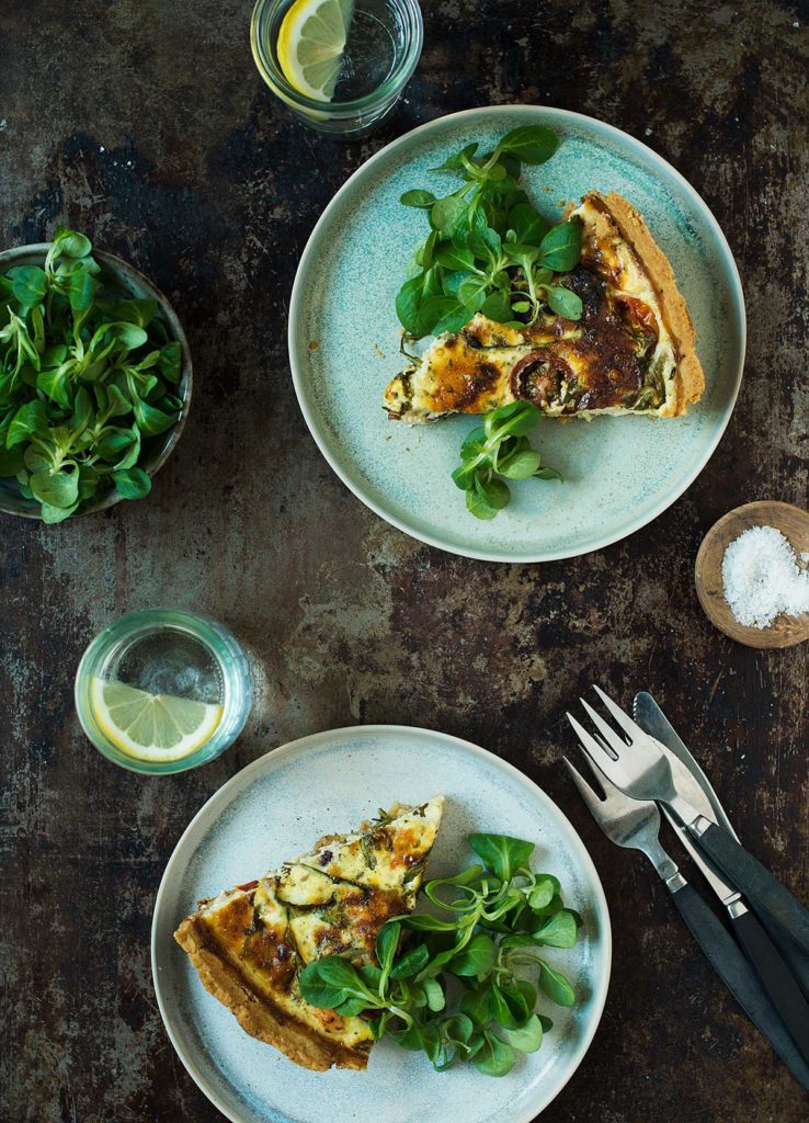Recept: Paj med kyckling, cocktailtomater och fetaost | Frk. Kräsen