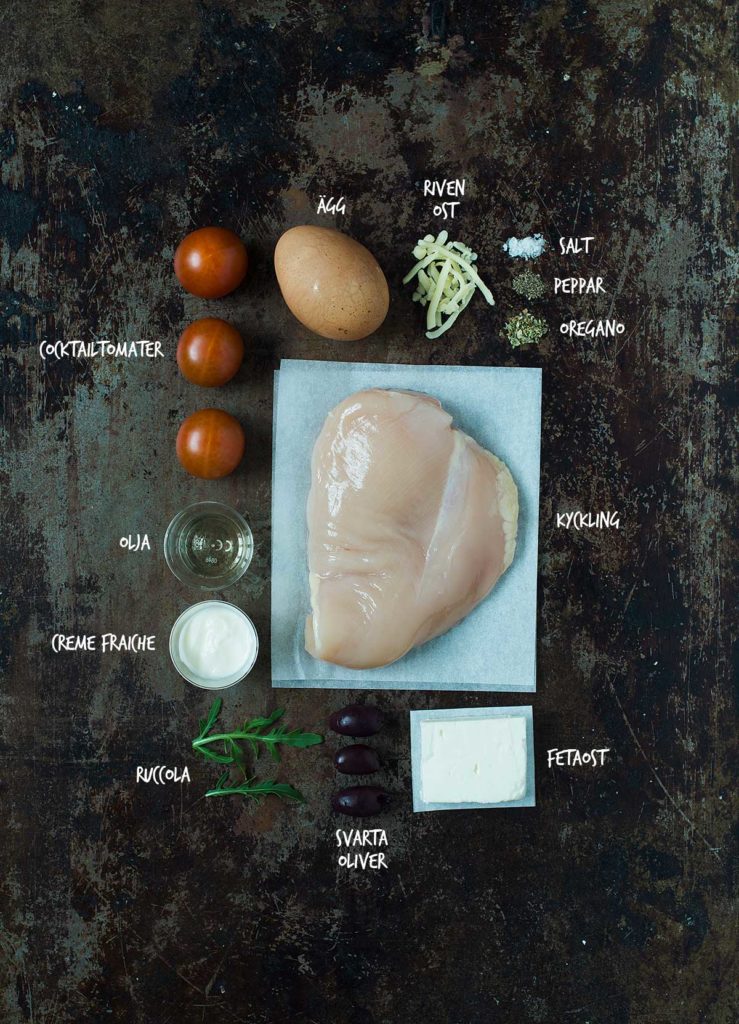 Recept: Paj med kyckling, cocktailtomater och fetaost | Frk. Kräsen