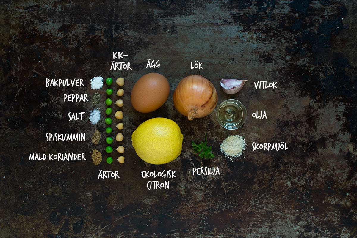 Recept: Falafel med ärtor och citron | Frk. Kräsen