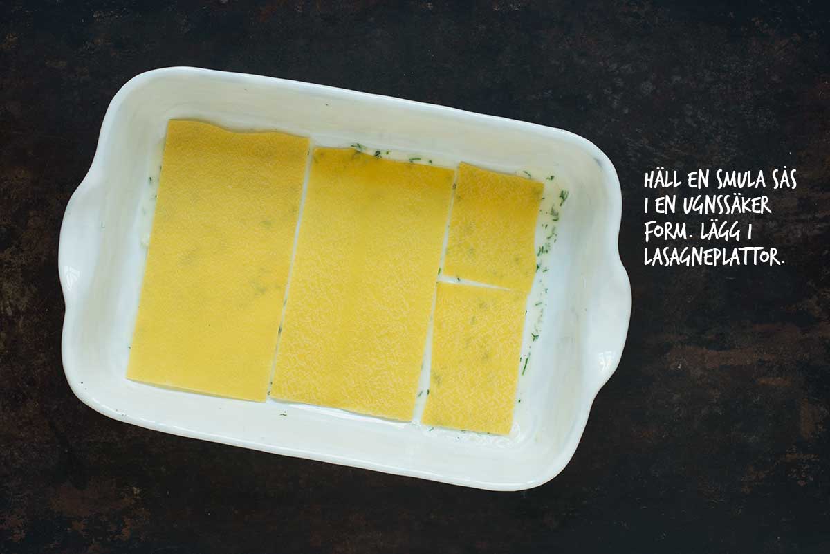 Recept: Lasagne med lax och räkor | Frk. Kräsen