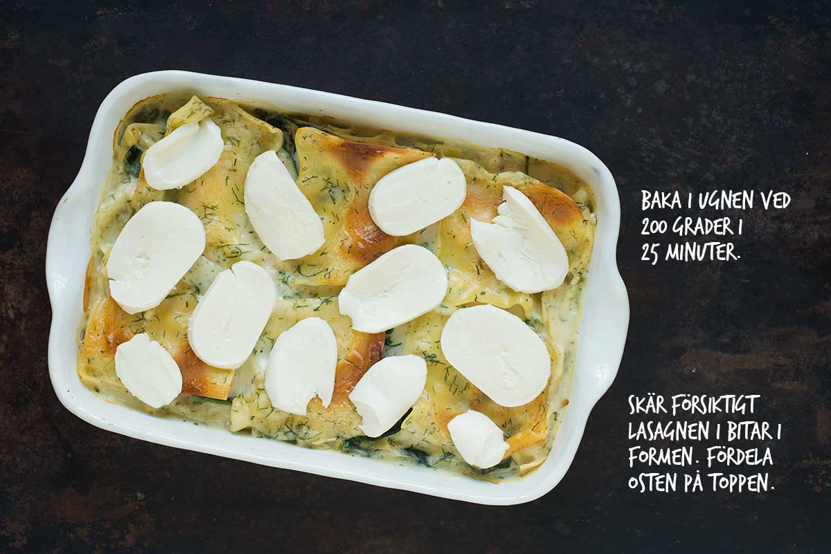Recept: Lasagne med lax och räkor | Frk. Kräsen