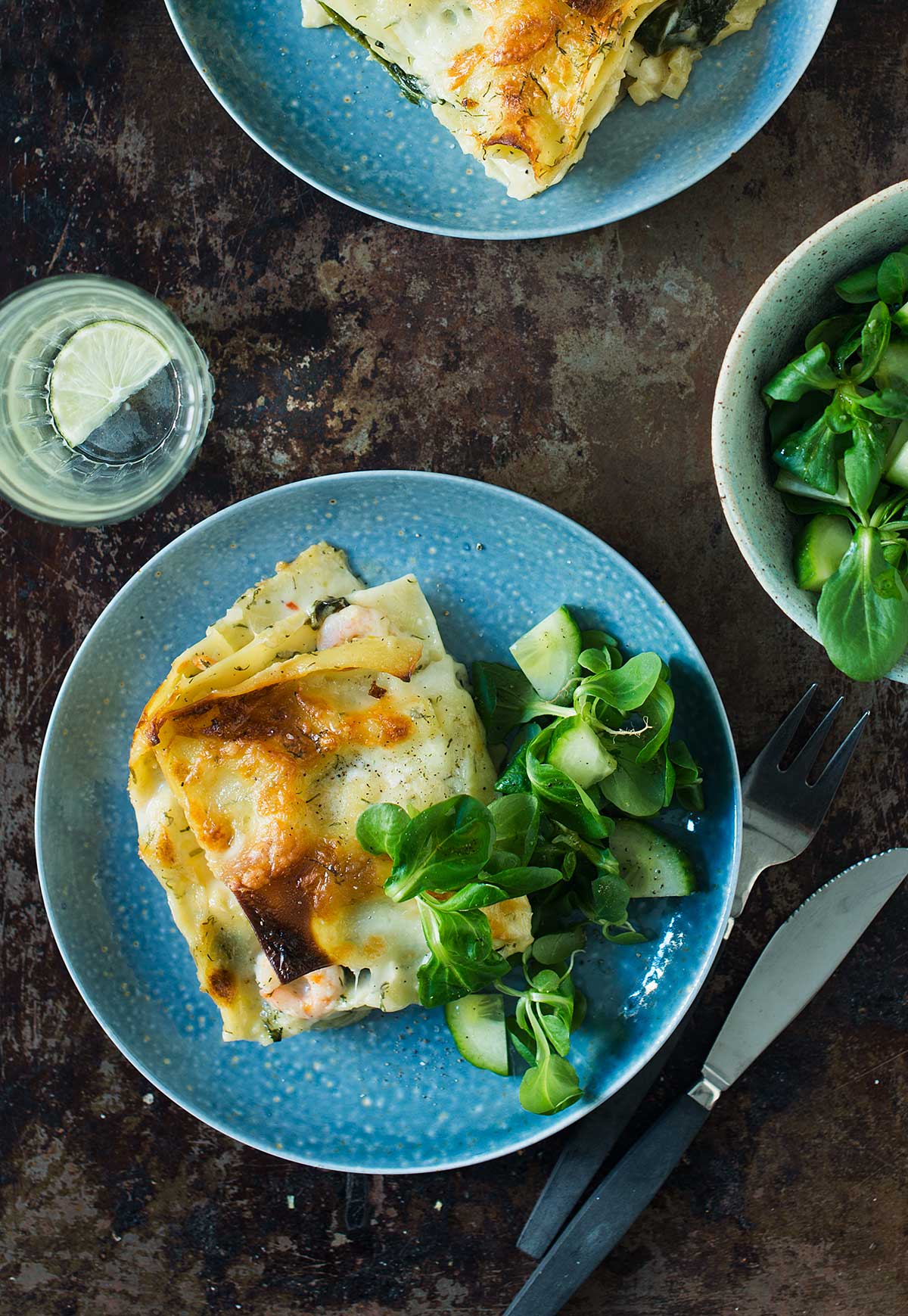 Recept: Lasagne med lax och räkor | Frk. Kräsen