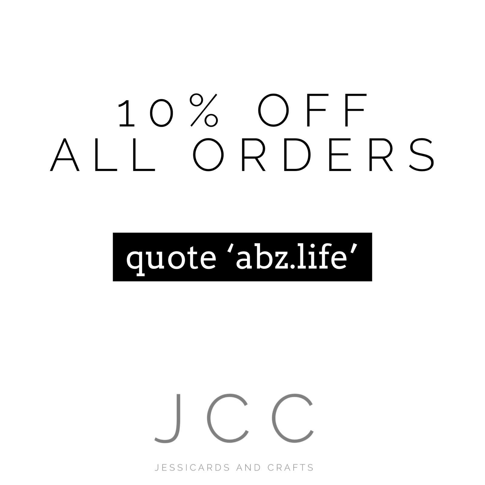 10% off cards, crafts and gifts