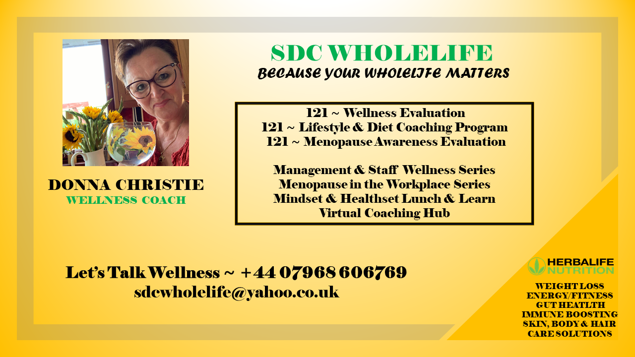 FREE 20 minute Diet, Wellness, Lifestyle & Menopause at Work Awareness Evaluations