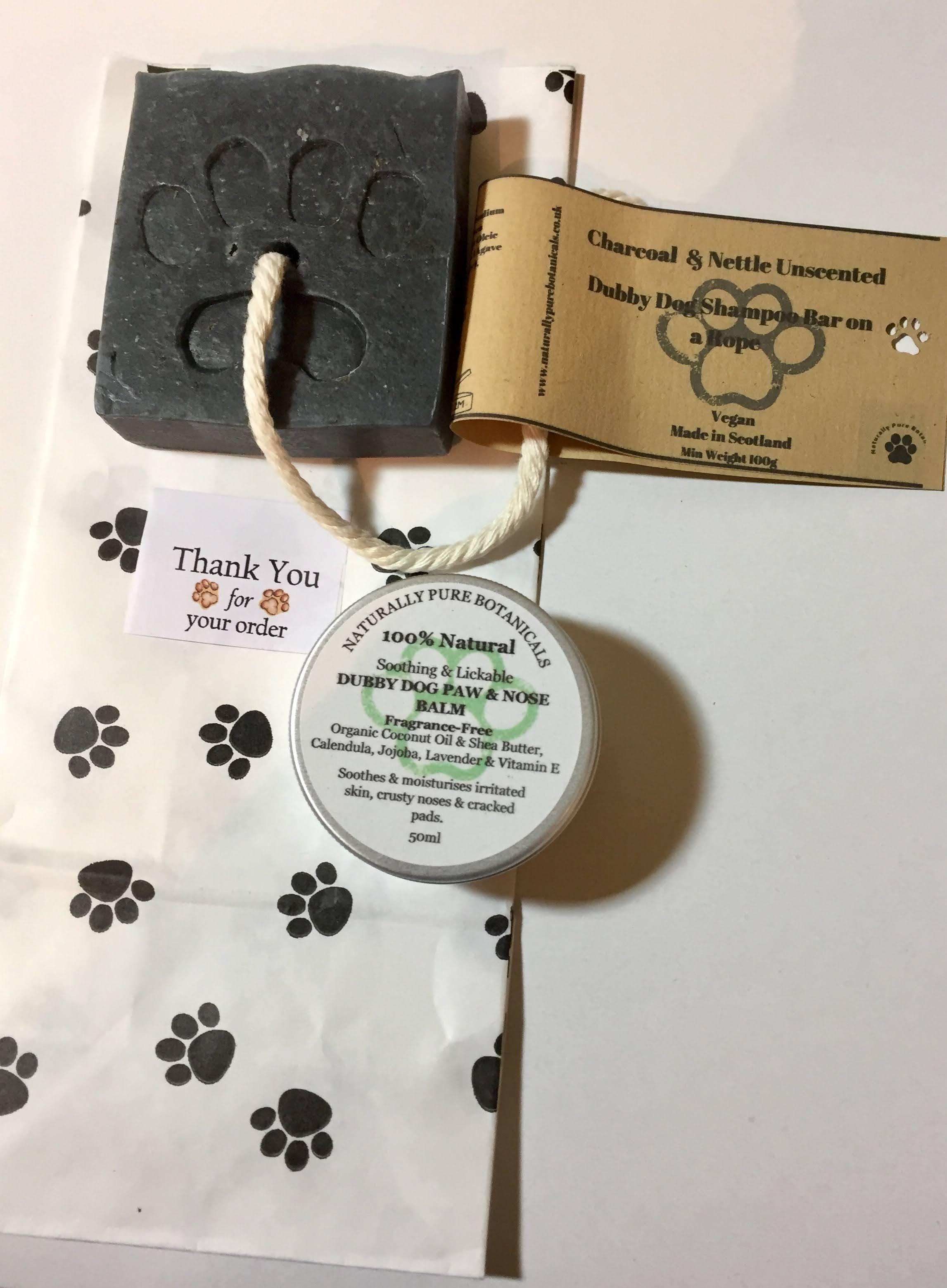 Dubby Dog Shampoo bar/ Paw & Nose Balm Gift Set- 50ml.