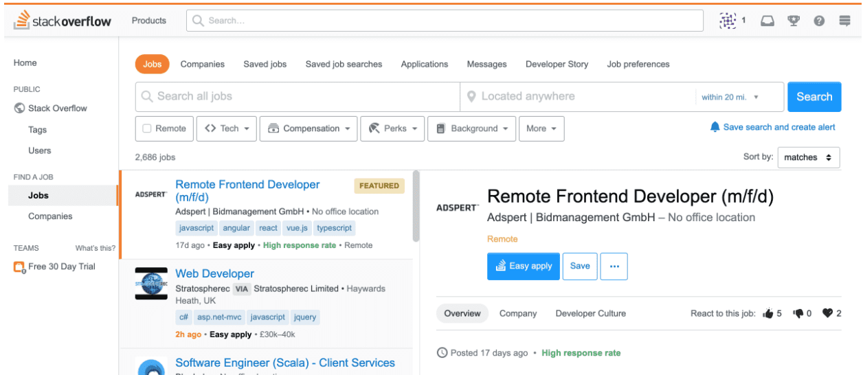 Stack Overflow's Job Board