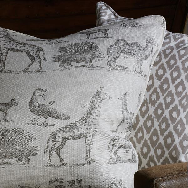 Jungle Grey Fabric Andrew Martin