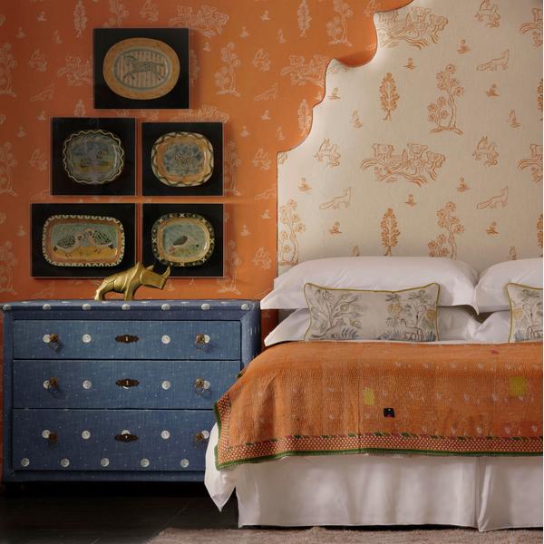 Over The Moon Denim Fabric Kit Kemp Collection Andrew Martin