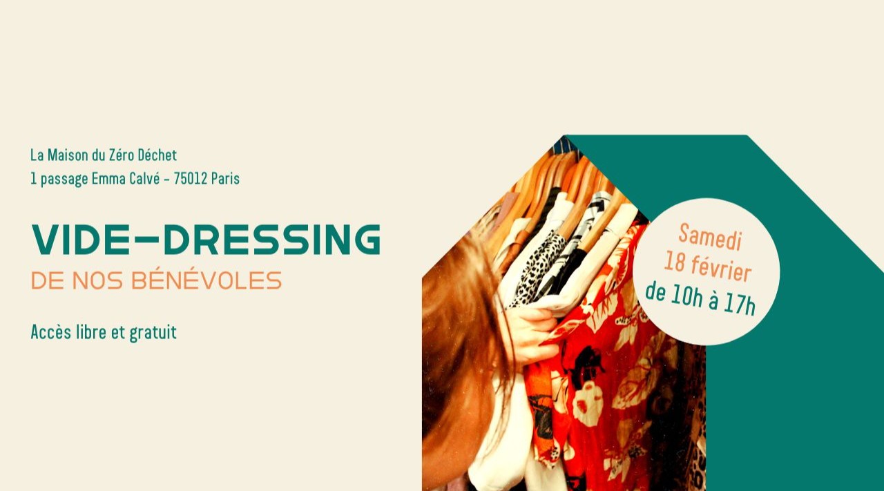 Le vide-dressing des bénévoles de la Maison du Zéro Déchet