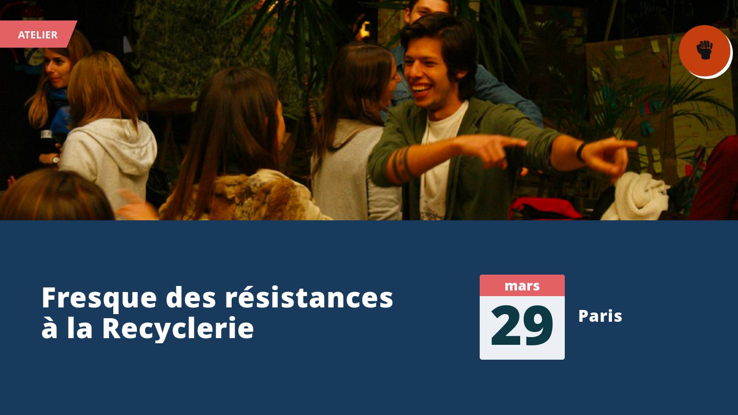 Fresque des résistances à la Recyclerie