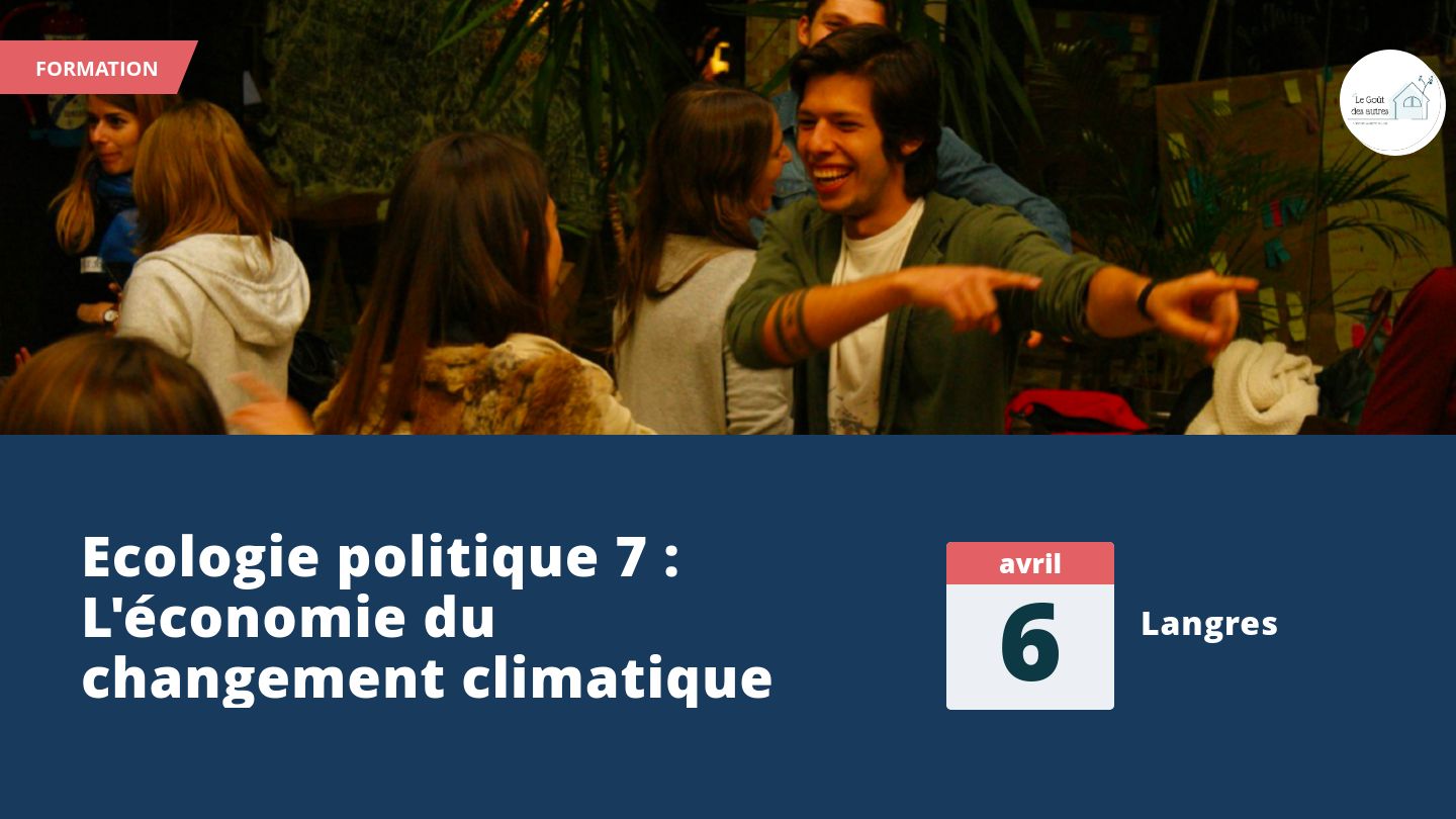 Ecologie politique 7 : L'économie du changement climatique