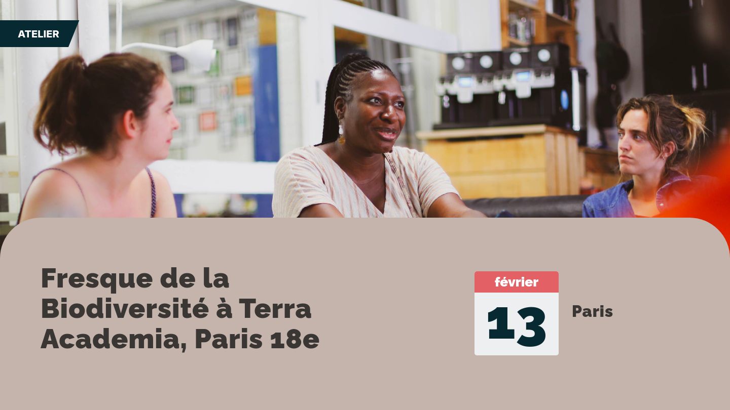 Fresque de la Biodiversité à Terra Academia, Paris 18e