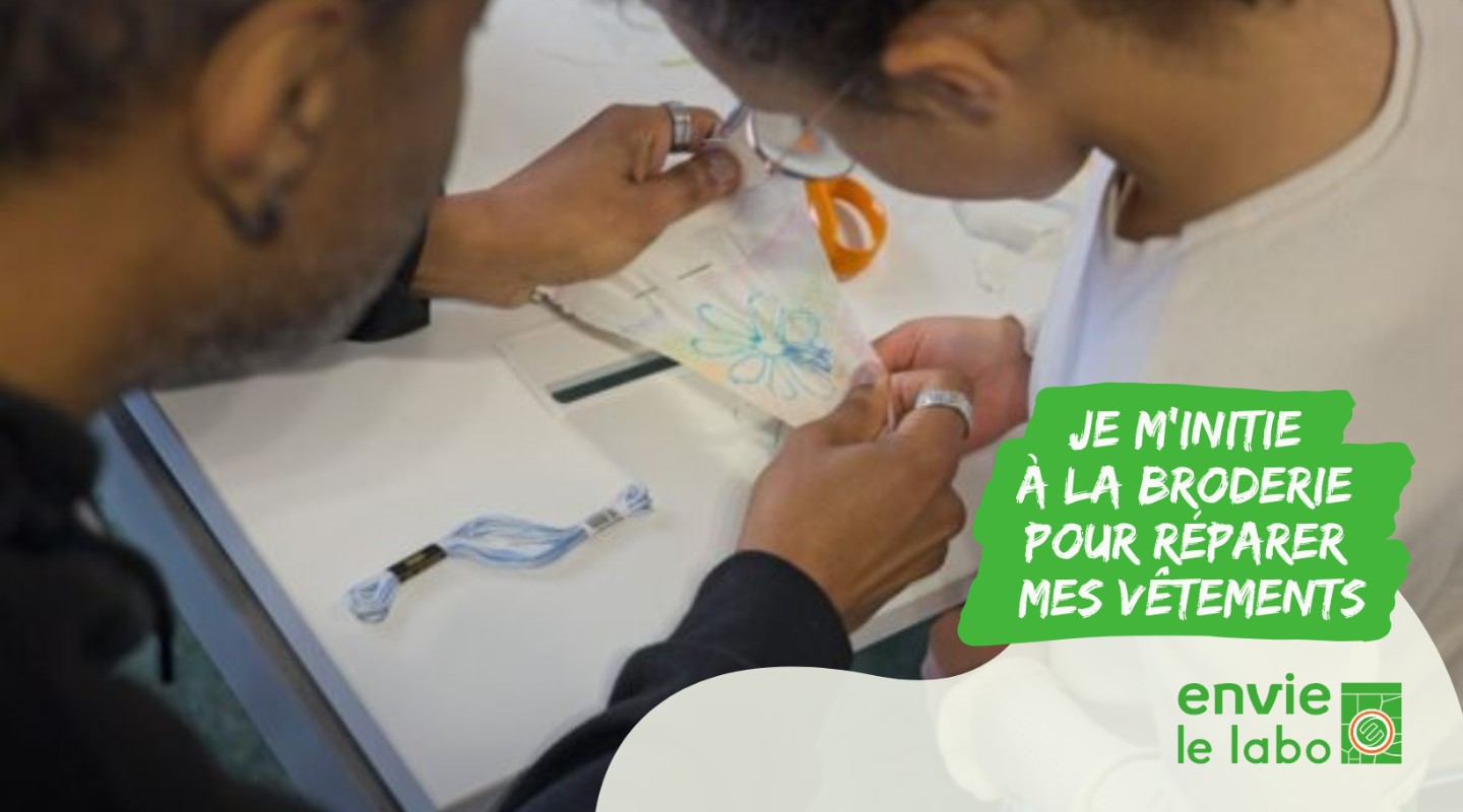 Je m’initie à la broderie pour réparer mes vêtements