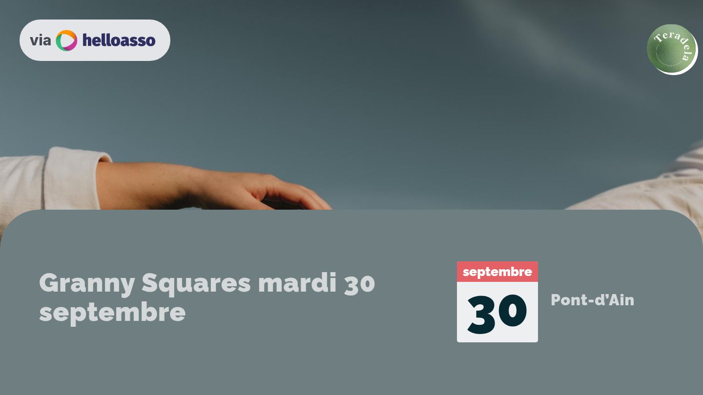 Granny Squares mardi 30 septembre