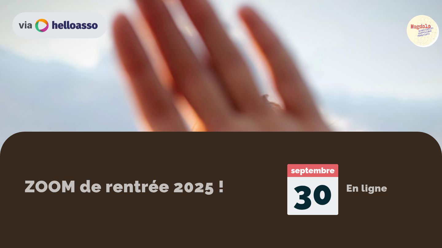 ZOOM de rentrée 2025 ! 