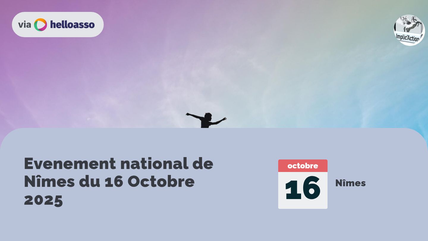 Evenement national de Nîmes du 16 Octobre 2025