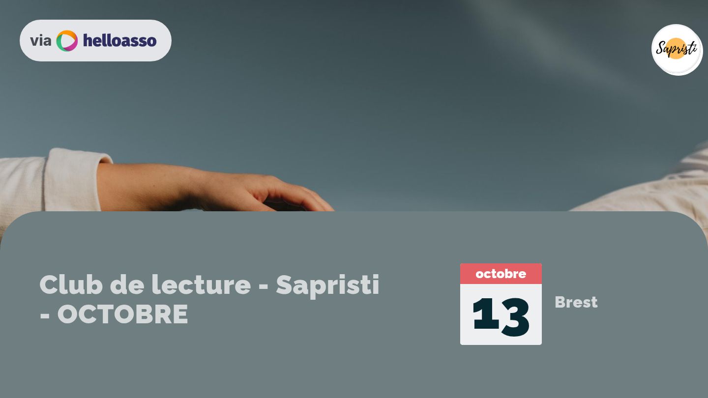 Club de lecture - Sapristi - OCTOBRE