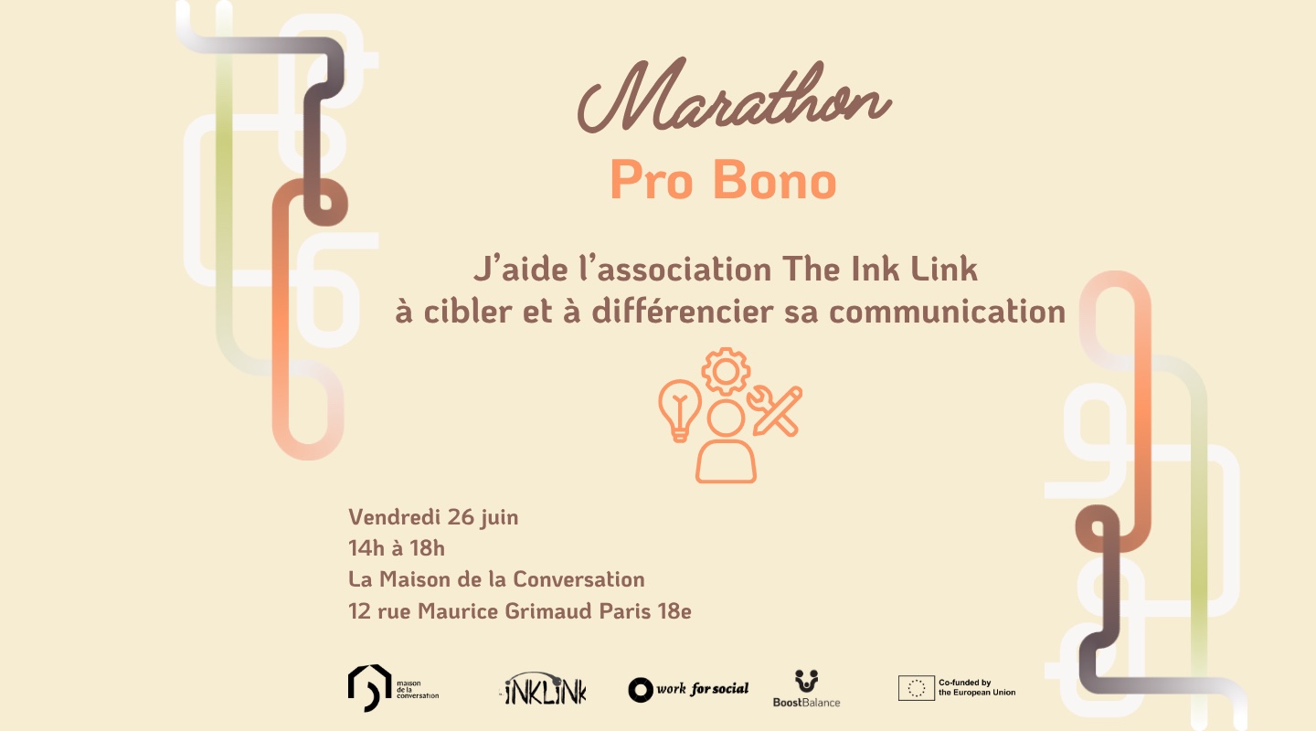 Marathon pro bono I Viens partager tes compétences en faveur de l'association The Ink Link !