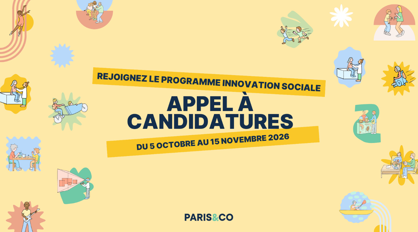 Appel à candidatures Innovation sociale de Paris&Co