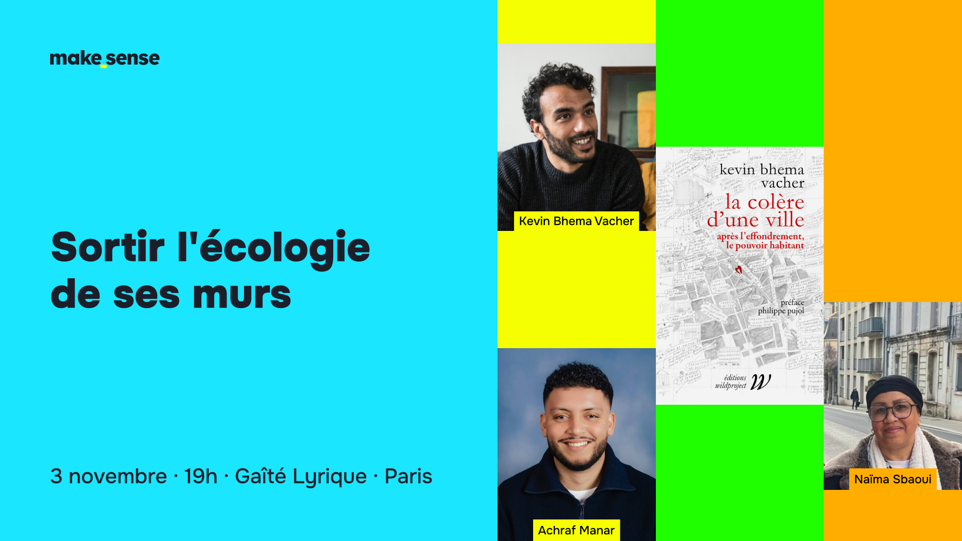 Sortir l'écologie de ses murs, rencontre-discussion avec Kevin Bhema Vacher et ses invité·es
