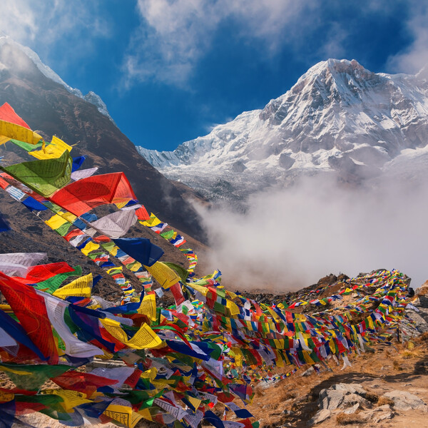 Prayer flags, Annapurnas