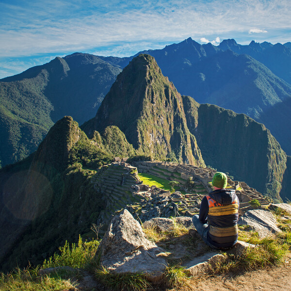 At Machu Picchu