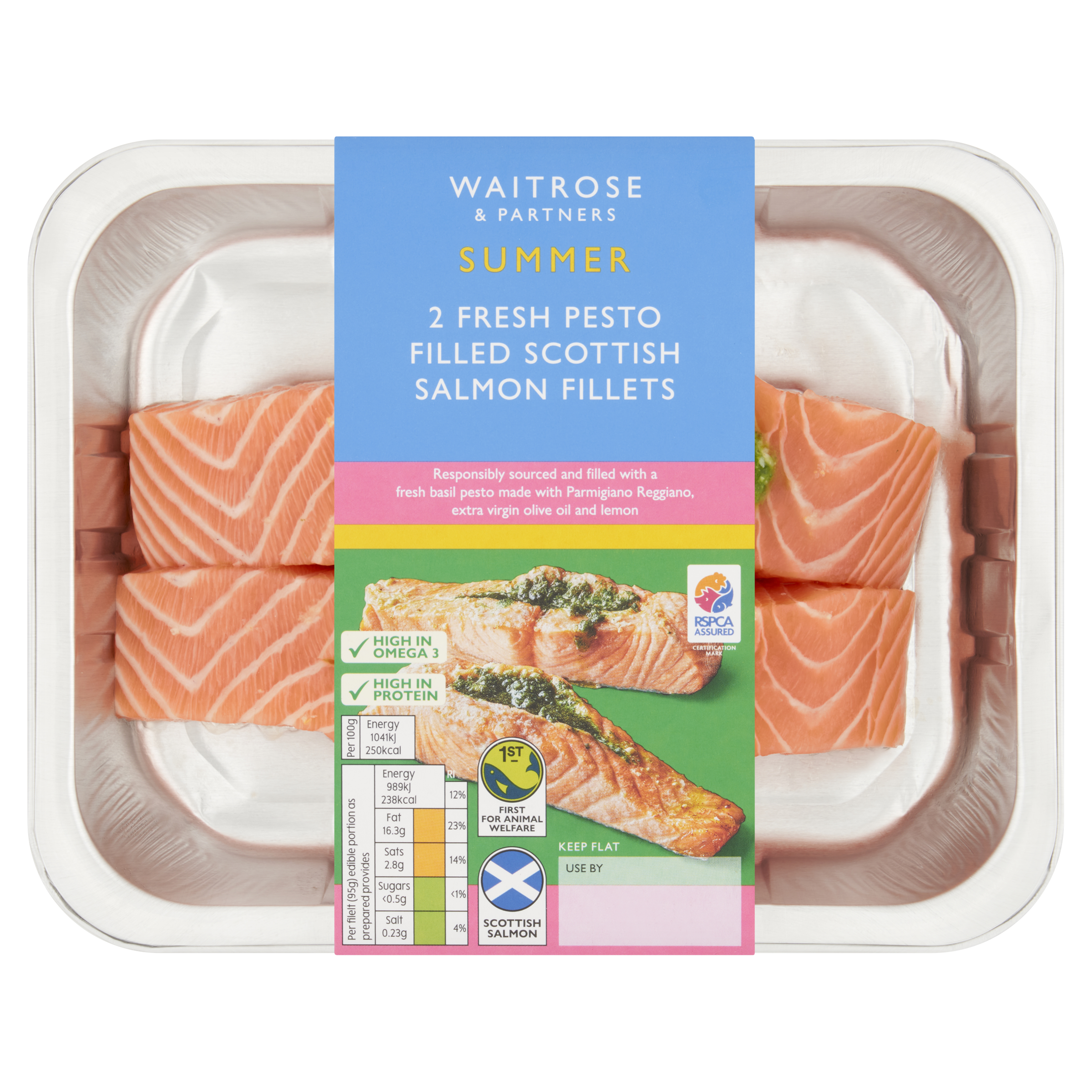 Introducing Our New Summer Dish: Fresh Pesto Filled Scottish Salmon Fillets - Now At Waitrose