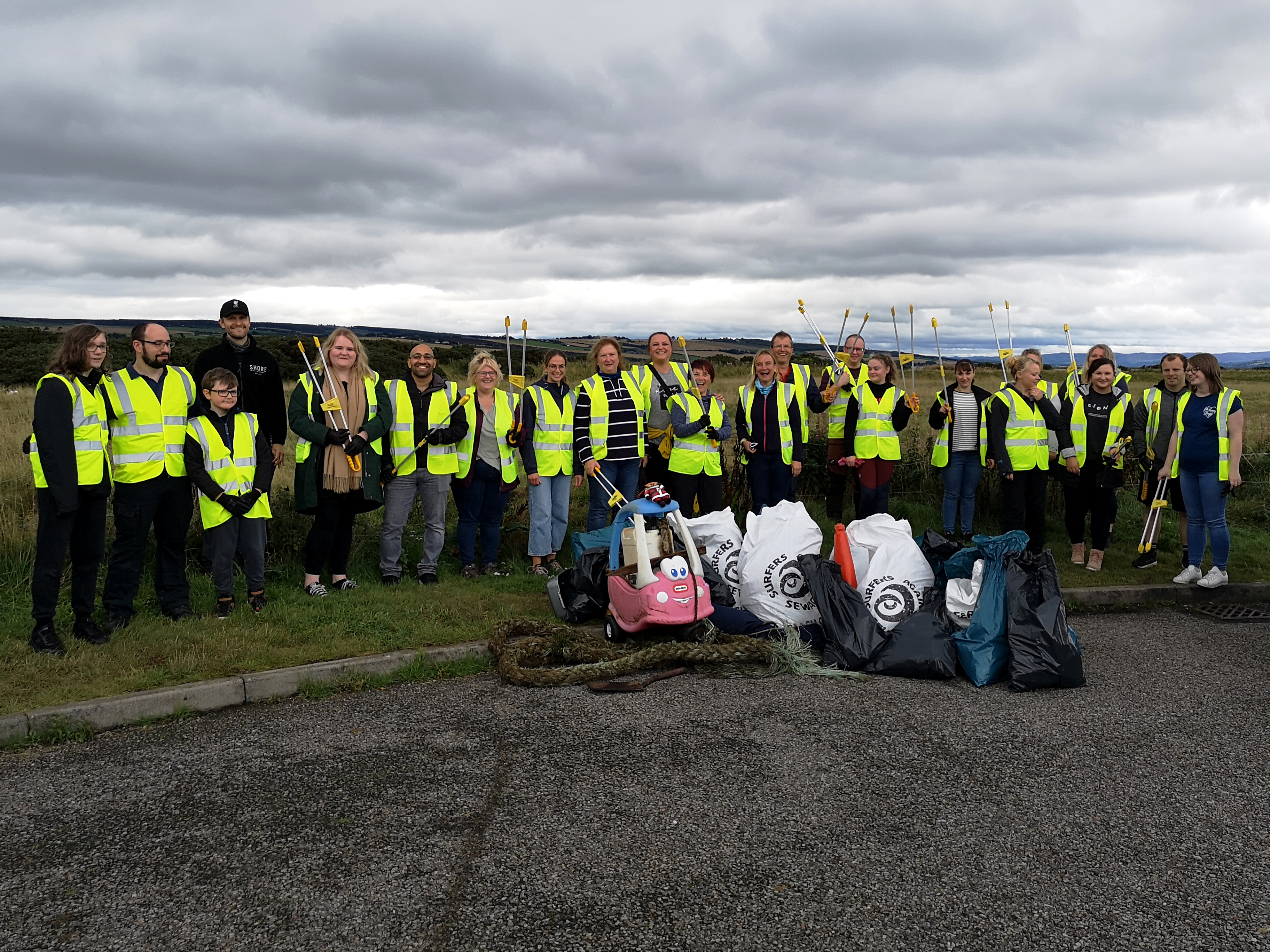 Aquascot and Sister Company SHORE Team Up for First Local Beach Clean