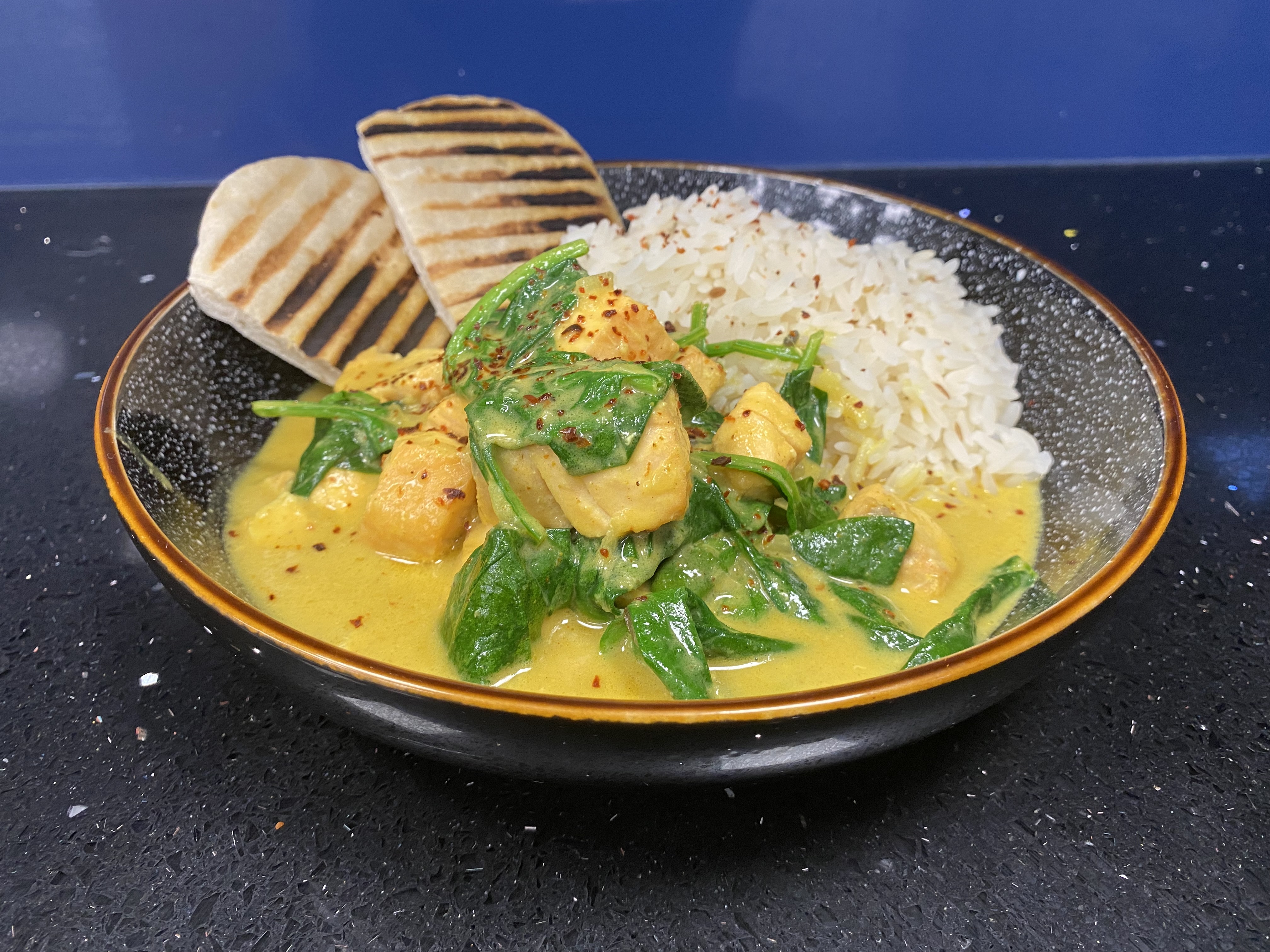 Salmon & Spinach Curry