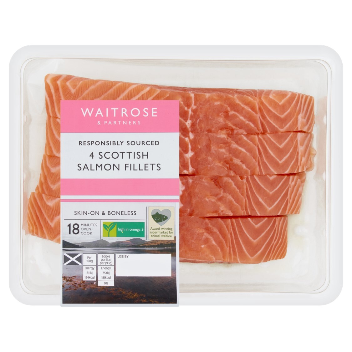 4 Scottish Salmon Fillets