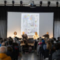 Allo Spazio Varco, per il Festival dei Luoghi Comuni 2024, l'incontro con Serena Colombo, coordinatrice editoriale di Topolino, Alessandro Sisti, sceneggiatore e dei disegnatori Simona Capovilla e Blasco Pisapia (ph@Loris Salussolia)