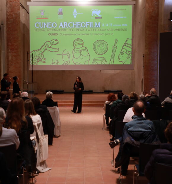 Un momento della scorsa edizione del Cuneo Archeofilm