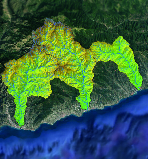 Il reticolo idrografico dei torrenti Nervia, Argentina e Impero
